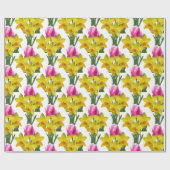 イエローダフォジルフローラ包装紙 ラッピングペーパー (フラット)