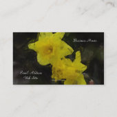 イエローダフォジルフローラ印象派絵画の 名刺 (裏面)