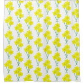 イエローダフォディルス春の花バンチフローラ シャワーカーテン (正面)