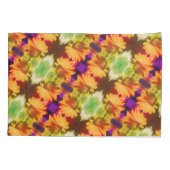 イエローダフォディルセンター抽象芸術フローラアート 枕カバー (裏面)