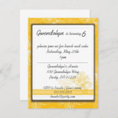 イエローダフォディルパーティの招待状カード 招待状 (正面/裏面)