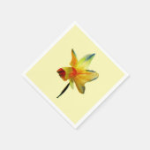 イエローダフォディルフローラアートホームウェア スタンダードカクテルナプキン (角)
