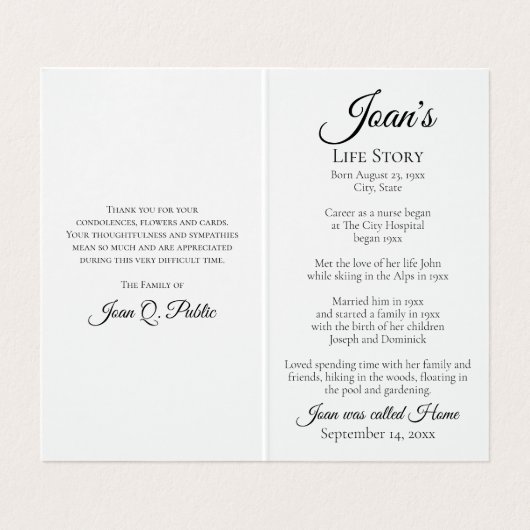 イエローダフォディル春葬儀記念祈りの言葉 名刺 (内部フラット)