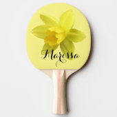 イエローダフォディル開花名前をカスタムする 卓球ラケット (裏面)