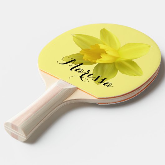 イエローダフォディル開花名前をカスタムする 卓球ラケット (正面アングル)
