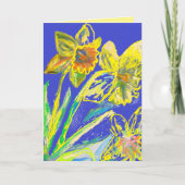 イエローダフ絵画ォディルの花フローラカード カード (正面)
