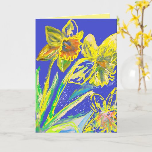 イエローダフ絵画ォディルの花フローラカード カード (黄色い花)