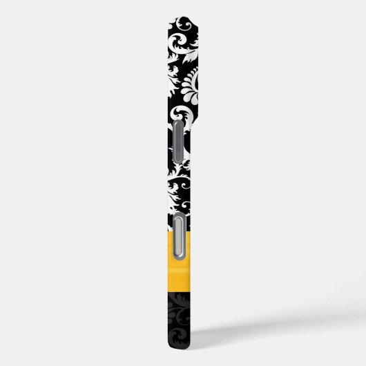 イエローダマスク印刷ラインフェイクストーン Case-Mate iPhoneケース (裏面 / 右)