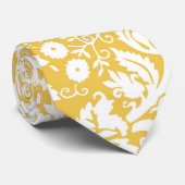 イエローダマスク模様 ネクタイ (ロール)