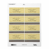 イエローダマスク(白黒水玉模様) ラベル (フルシート)