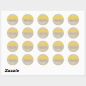 イエローダマ素朴スクのウェディングシール ラウンドシール (シート)