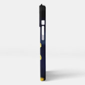 イエローダリアエレガントフラワーとイニシャル iPhoneケース (左側面)