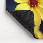 イエローダリアエレガントフラワー感動的引用文 マウスパッド (コーナー)