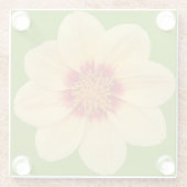 イエローダリアオングリーンフローラ ガラスコースター (裏面)