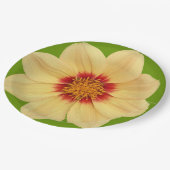 イエローダリアオングリーンフローラ ペーパープレート (アングル)