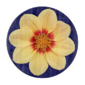 イエローダリアオンブルーフローラ カッティングボード (正面)