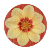 イエローダリアオンレッドフローラ カッティングボード (正面)