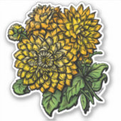 イエローダリアスフローラ シール (正面)