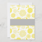 イエローダリアスベビーゾウ少年ベビーシャワー 招待状 (裏面)