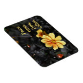 イエローダリアフラワーズウィズリーガーデンやる気を起こさせるズ マグネット (右側)