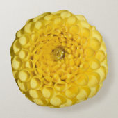 イエローダリアラウンドピロー ラウンドクッション (裏面)