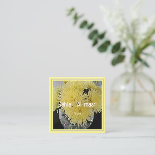 イエローダリア スクエア名刺 (スタンド正面)