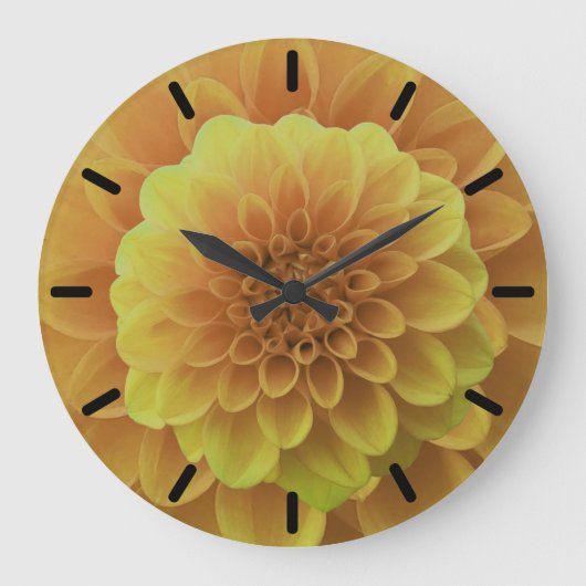 イエローダリア ラージ壁時計 (正面)
