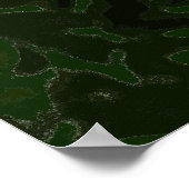 イエローダンデリオングラフィックアートプリント。 ポスター (角)