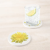 イエローダンデリオンサンドストーンコースター コースター (側面)