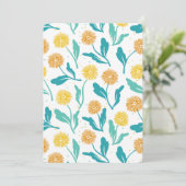 イエローダンデリオンフローラルパターン – 自然インスパイア- シーズンカード (スタンド正面)