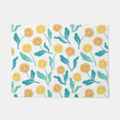 イエローダンデリオンフローラルパターン – 自然インスパイア- ドアマット (正面)