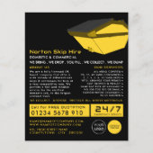 イエローダンプスター、スキップ広告/ダンプスター会社 チラシ (正面)