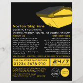 イエローダンプスター、スキップ広告/ダンプスター会社 チラシ (正面)