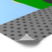 イエローダンプトラックポスター ポスター (角)