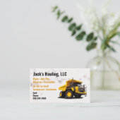 イエローダンプトラック名刺 名刺 (スタンド正面)