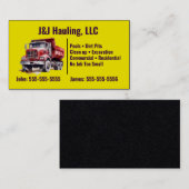 イエローダンプトラック名刺 名刺 (正面/裏面)