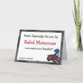 イエローダートバイククリスマスカード シーズンカード (裏面)