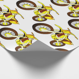 イエローダートバイク 🚲 モトクロスバイク 🏍  ラッピングペーパー