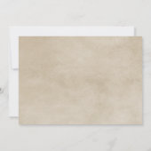 イエローダ素朴マスコウェディング招待状 招待状 (裏面)