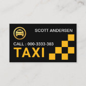 イエローチェックボックスタクシサービス 名刺 (正面)