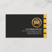 イエローチェック二重名色タクシードライバー 名刺 (裏面)