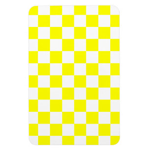 イエローチェック柄 マグネット