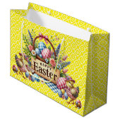 イエローチックイースター ラージペーパーバッグ (正面アングル)