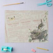 イエローチャットバードネストバタフライデカフランスのップ 薄葉紙 (クラフト)