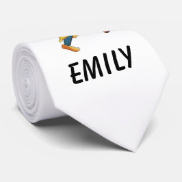 イエローチューリップかわいいフラワーチャイルドおもしろいガール ネクタイ