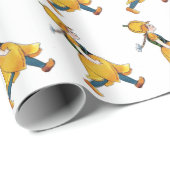 イエローチューリップキュートフラワーガールヴィンテージフローラ ラッピングペーパー (ロールコーナー)