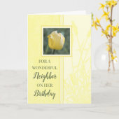 イエローチューリップズネイバー誕生日 カード (黄色い花)