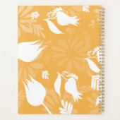 イエローチューリップバラフローラシロウエッ結婚ト プランナー手帳 (裏面)