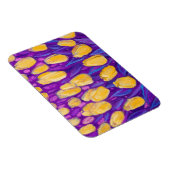 イエローチューリップフィールド春の花絵画フローラ マグネット (右側)