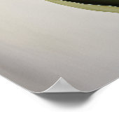 イエローチューリップフラワーアートプリントポスター ポスター (角)